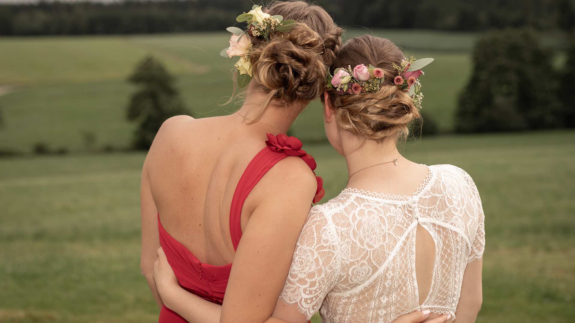 Hochzeitsreportage Hochzeitsfotograf Blumen Hochzeitsfeier