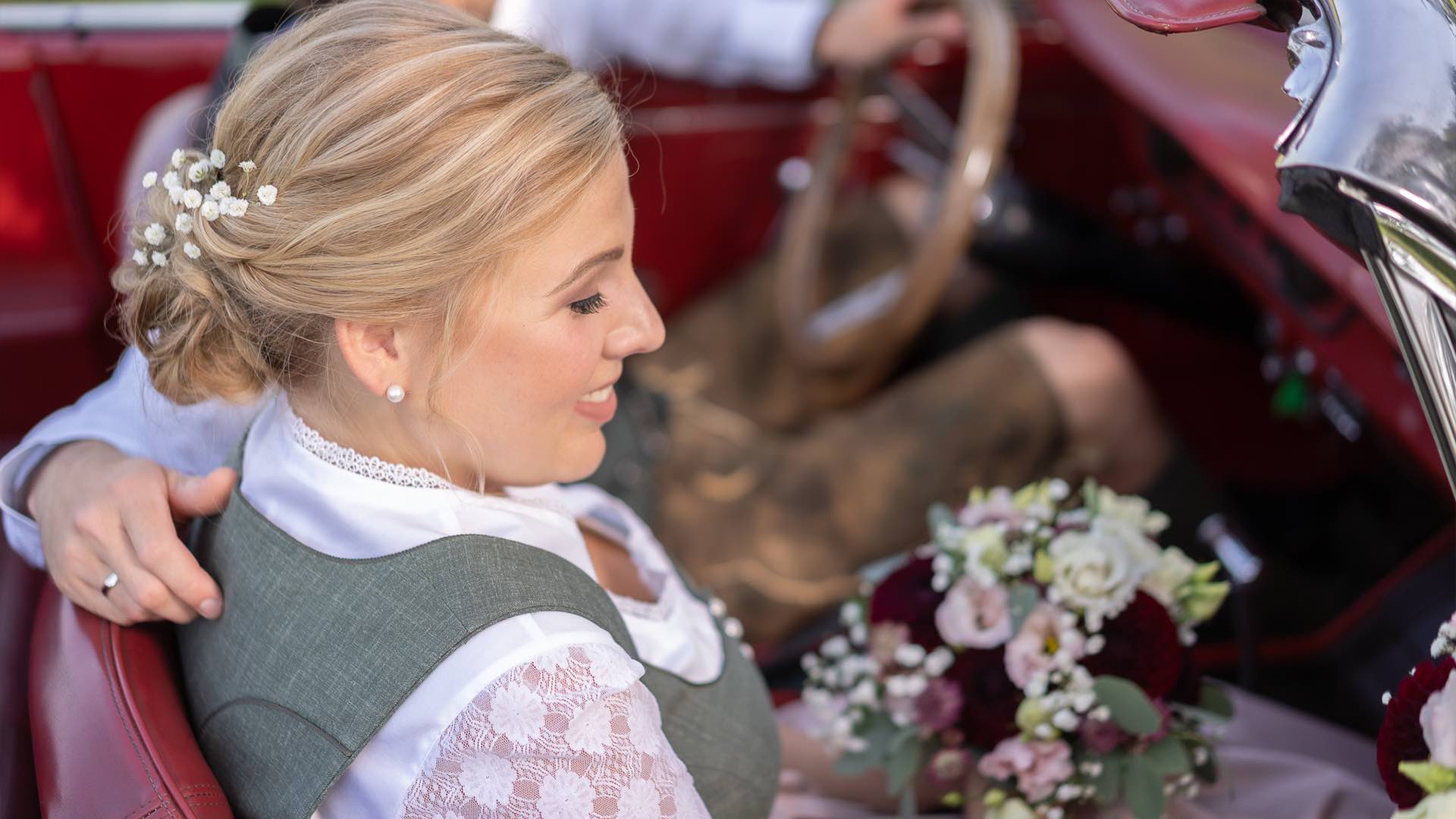 Brautpaar Tracht Hochzeitsfotos Tradition Natur